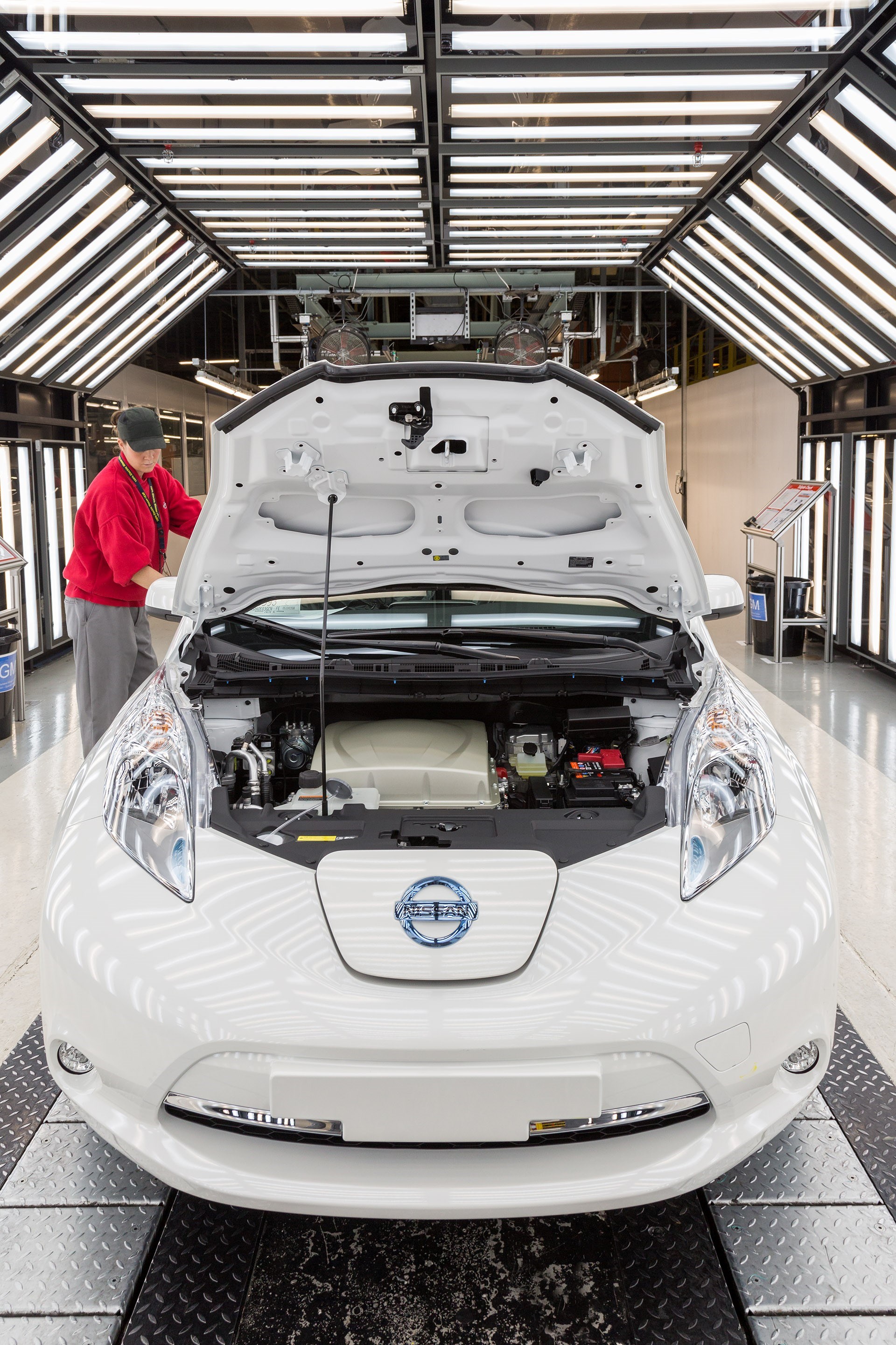 Nissan Leaf in Production Facility