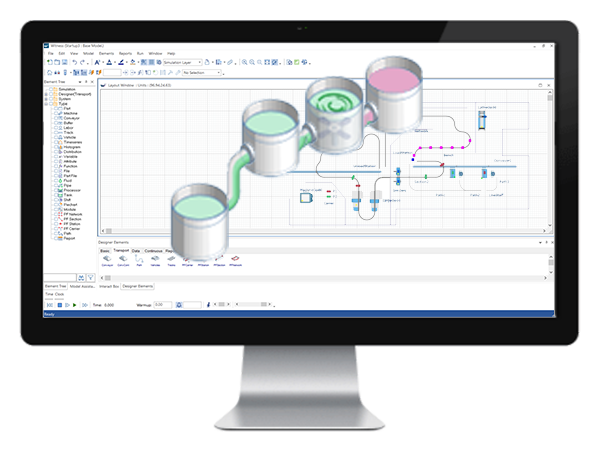 Continuous and Discrete Modelling in WITNESS